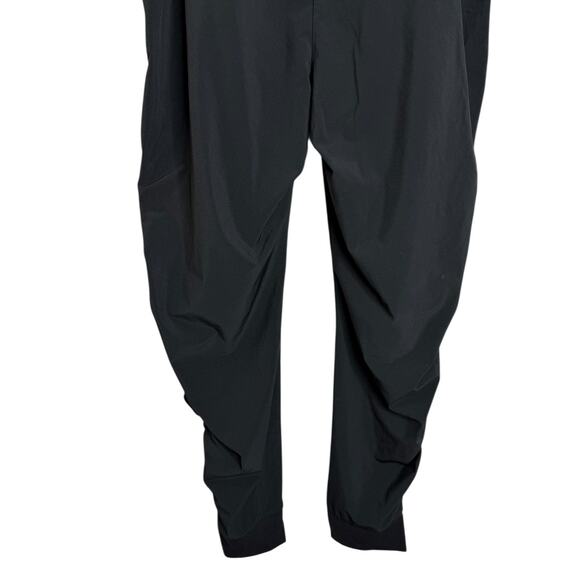 Athleta Attitude Jogger Black Shirred Mid Rise Athleisure Pants Travel Size 16 T - Picture 5 of 12